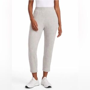 Danskin Luxe Retro Jogger Pants - Light Grey